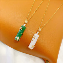 Afbeelding in Gallery-weergave laden, Kunstmatige Jade Bamboe Halsband
