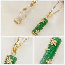 Afbeelding in Gallery-weergave laden, Kunstmatige Jade Bamboe Halsband
