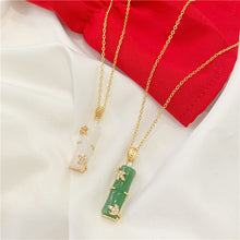 Afbeelding in Gallery-weergave laden, Kunstmatige Jade Bamboe Halsband

