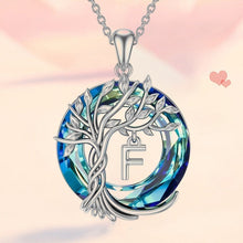Afbeelding in Gallery-weergave laden, Levensboom kristallen hanger ketting
