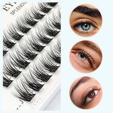 Afbeelding in Gallery-weergave laden, Enkele cluster gesegmenteerde natuurlijke valse wimpers
