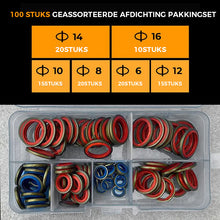 Afbeelding in Gallery-weergave laden, 100 stuks / 245 stuks diverse afdichtingspakkingset
