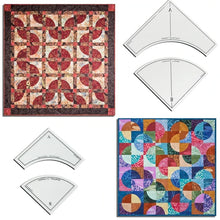 Afbeelding in Gallery-weergave laden, Snelle boogvormige Quilt Sjabloon Set

