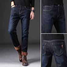 Afbeelding in Gallery-weergave laden, Male Loose Stretchy Denim Straight Pants
