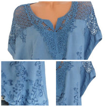 Afbeelding in Gallery-weergave laden, Geborduurd vleermuis shirt met korte mouwen
