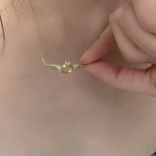 Afbeelding in Gallery-weergave laden, Glanzende ketting met engelenvleugels
