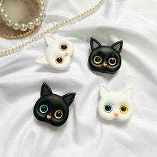 Afbeelding in Gallery-weergave laden, 3D schattige kitten telefoonhouder met mini spiegel

