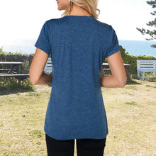 Afbeelding in Gallery-weergave laden, T-shirt coupe slim en dentelle à col en V
