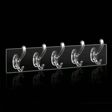 Afbeelding in Gallery-weergave laden, Transparent adhesive 5 hooks
