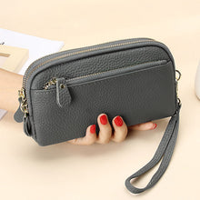 Afbeelding in Gallery-weergave laden, Leren lange clutch met grote capaciteit
