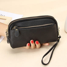 Afbeelding in Gallery-weergave laden, Leren lange clutch met grote capaciteit
