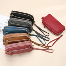 Afbeelding in Gallery-weergave laden, Leren lange clutch met grote capaciteit
