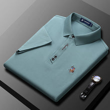 Afbeelding in Gallery-weergave laden, Effen kleur heren poloshirt met zakelijke revers
