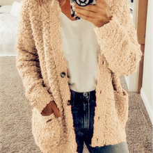 Afbeelding in Gallery-weergave laden, Dames pluche warme winter casual jas
