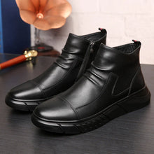Afbeelding in Gallery-weergave laden, High-top leren Martin-laarzen in Britse stijl voor heren
