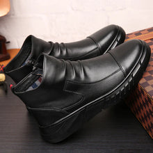 Afbeelding in Gallery-weergave laden, High-top leren Martin-laarzen in Britse stijl voor heren
