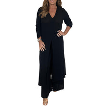 Afbeelding in Gallery-weergave laden, Casual tweedelig pak met lange top en bijpassende broek
