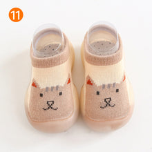 Afbeelding in Gallery-weergave laden, Antislip babyslofjes met dierenpatroon
