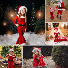 Afbeelding in Gallery-weergave laden, Fluwelen herfstoutfits voor kerstman
