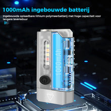 Afbeelding in Gallery-weergave laden, Kleine krachtige EDC-zaklamp met rood UV-blauw licht
