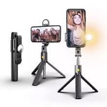 Afbeelding in Gallery-weergave laden, 6 in 1 draadloze Bluetooth-selfiestick
