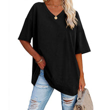Afbeelding in Gallery-weergave laden, Dames T-shirt met V-hals
