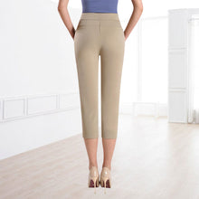 Afbeelding in Gallery-weergave laden, Women's Seven-point Pants High-waisted Elastic Casual Pants
