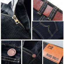 Afbeelding in Gallery-weergave laden, Male Loose Stretchy Denim Straight Pants
