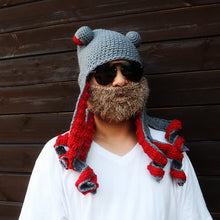 Afbeelding in Gallery-weergave laden, Gehaakte Octopus Hoed
