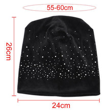 Afbeelding in Gallery-weergave laden, Zachte winter muts met strass steentjes
