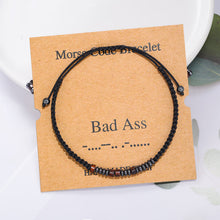 Afbeelding in Gallery-weergave laden, Morse code paar armband
