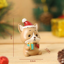 Afbeelding in Gallery-weergave laden, Handgemaakte dieren kerstman ornamenten
