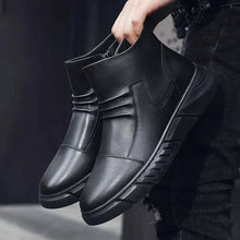 Afbeelding in Gallery-weergave laden, High-top leren Martin-laarzen in Britse stijl voor heren

