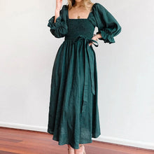 Afbeelding in Gallery-weergave laden, Multi-wear jurk met Franse ruches en lantaarnmouwen
