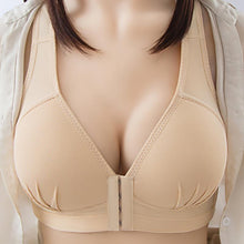 Afbeelding in Gallery-weergave laden, Plus size voorsluiting elastische push-up comfort bh
