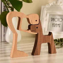 Afbeelding in Gallery-weergave laden, Dierenliefhebber - Tafelornamenten met houten sculptuur
