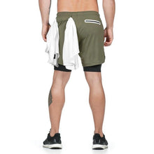 Afbeelding in Gallery-weergave laden, 2-in-1 dubbellaagse fitness sneldrogende broek

