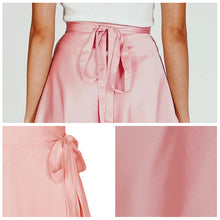 Afbeelding in Gallery-weergave laden, Chiffon satijnen wikkelrok
