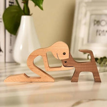 Afbeelding in Gallery-weergave laden, Dierenliefhebber - Tafelornamenten met houten sculptuur
