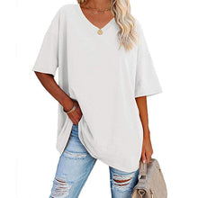 Afbeelding in Gallery-weergave laden, Dames T-shirt met V-hals
