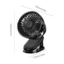 Afbeelding in Gallery-weergave laden, Clip Type USB Oplaadbare Mini Elektrische Ventilator
