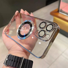 Afbeelding in Gallery-weergave laden, Transparante magnetische iPhone-hoes

