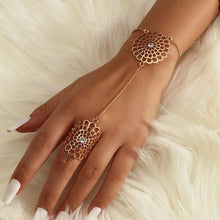 Afbeelding in Gallery-weergave laden, Uitgesneden Bloem Dream Catcher Armband Ring
