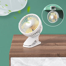 Afbeelding in Gallery-weergave laden, Clip Type USB Oplaadbare Mini Elektrische Ventilator
