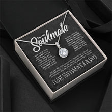 Afbeelding in Gallery-weergave laden, To My Soulmate sprankelende ronde ketting gemaakt

