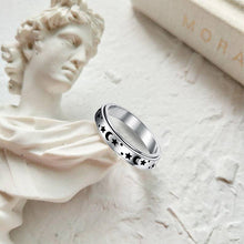 Afbeelding in Gallery-weergave laden, Retro Ster &amp; Maan roterende ring
