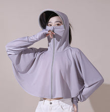 Afbeelding in Gallery-weergave laden, Ice silk windjack met uv-bescherming en capuchon

