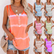 Afbeelding in Gallery-weergave laden, Casual tanktop met tie-dye knopen
