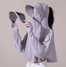 Afbeelding in Gallery-weergave laden, Ice silk windjack met uv-bescherming en capuchon
