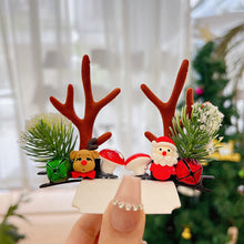 Afbeelding in Gallery-weergave laden, Rendier gewei Xmas haarclip
